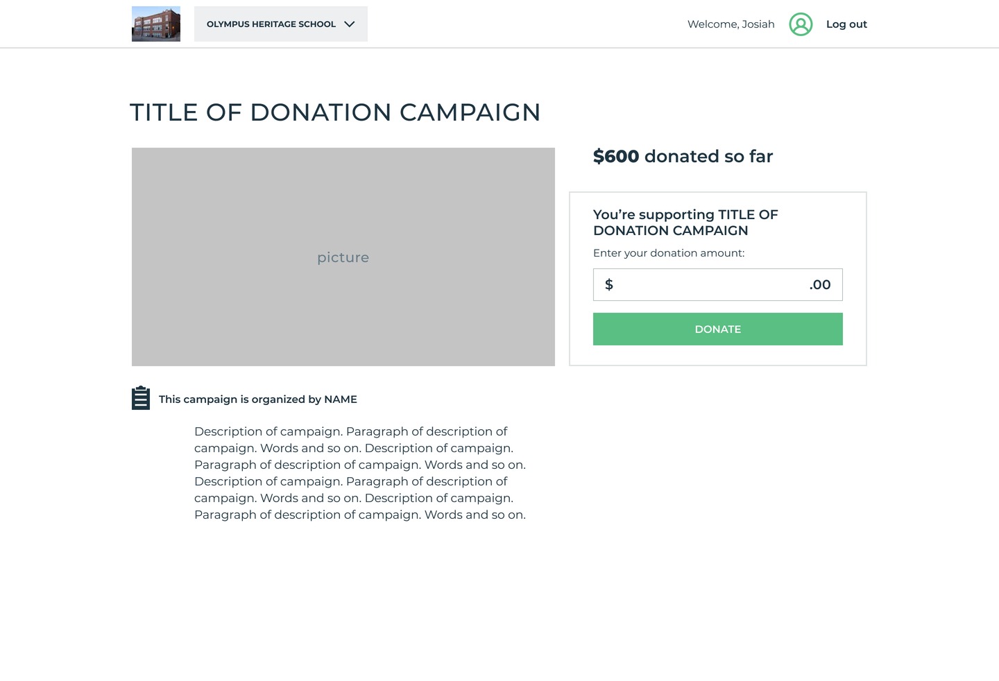 Donation - Specific Campaign